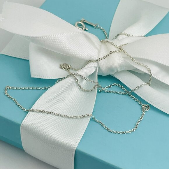 19" Tiffany & Co Chain Necklace by Elsa Peretti in Sterling Silver - Picture 2 of 5